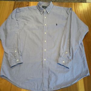 Ralph Lauren Blake Men’s Shirt. XL. Button Up. Long Sleeve. Logo. Plaid